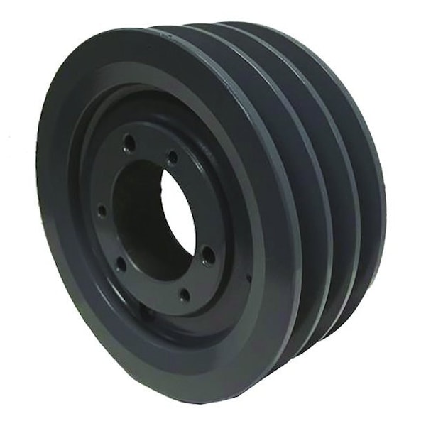 Bushing 3 Groove V-Belt Pulley 8.35 Inch OD